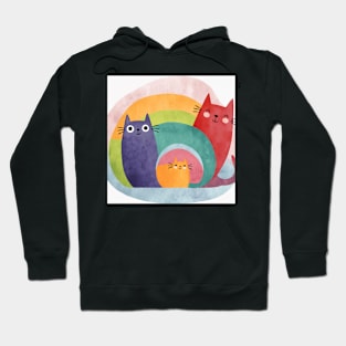 Vibrant Whiskers: Exploring the World of Rainbow Cats Hoodie